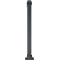 Ornamental bollard | steel tube 70 x 70 mm | series 473B | foldable, self-engaging lockto be fixed by plugs, with base plate 100 x 150 mm | with Euro profile cylinder lock and three keys | with 1 eyelet
